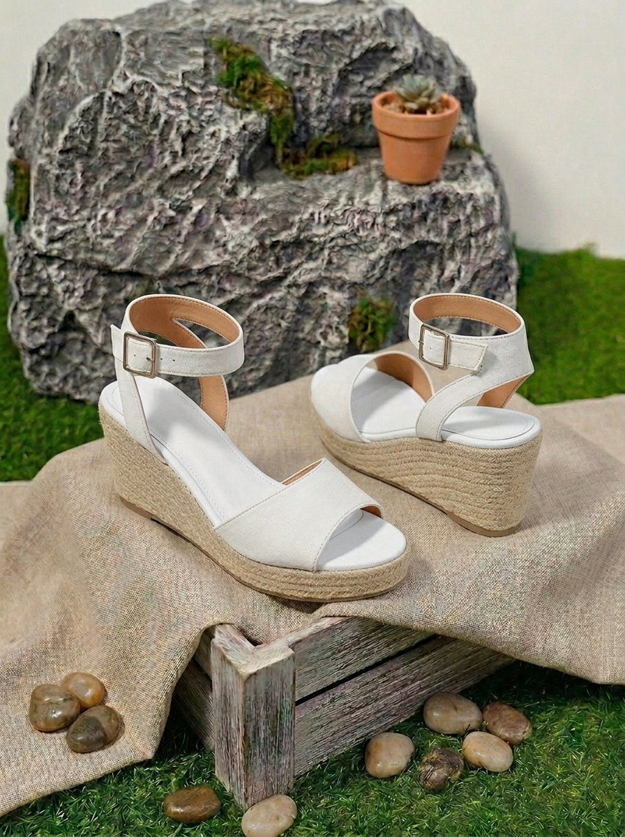 SANDALES PLATEFORME CHIC NATURELLE