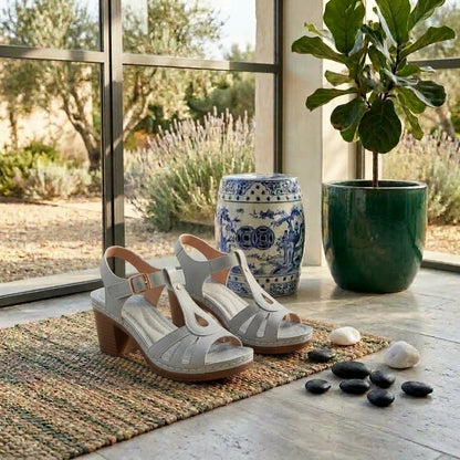 SANDALES TALON ÉLÉGANCE INTEMPORELLE