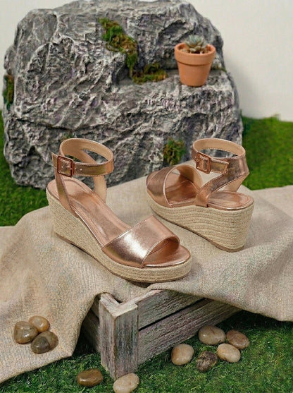 SANDALES PLATEFORME CHIC NATURELLE