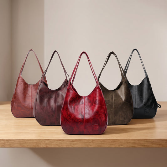 SAC HOBO CUIR PATCHWORK