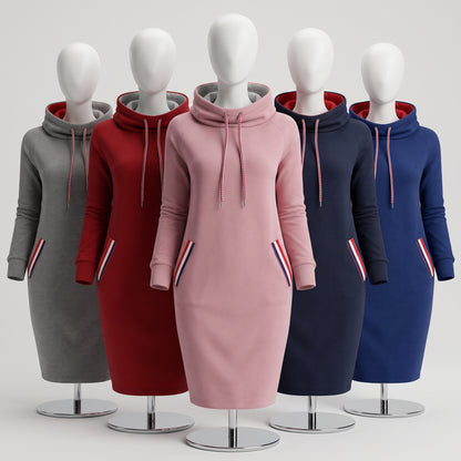 Robe d'automne-hiver à manches longues