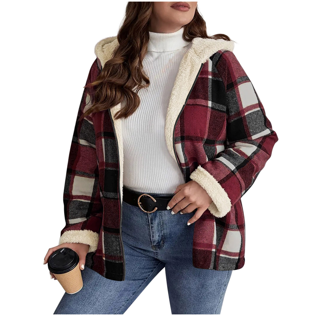 VESTE  RETRO FOURRURE CHALEUREUSE