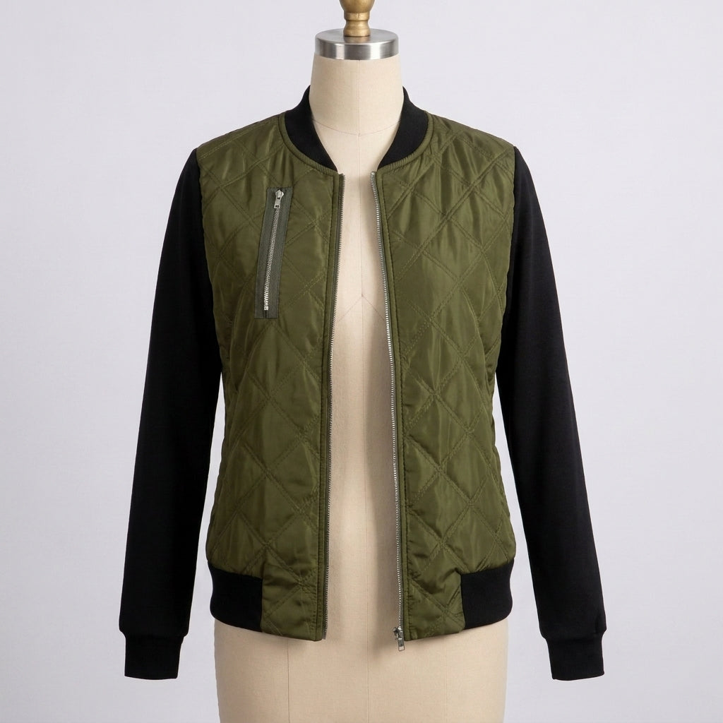 VESTE BIKER MATELASSÉE MODERNE